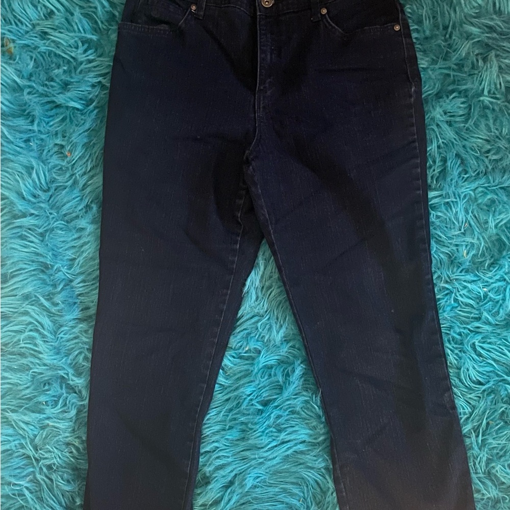Gloria Vanderbilt Women's Dark Blue Jeans 12p - Picture 2 of 2